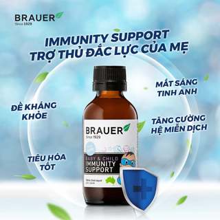 Siro giúp hỗ trợ tăng cường hệ miễn dịch cho bé Brauer Baby Child Immunity Support 100ml - Hàng nội địa Úc - QT280
