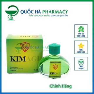 Dầu gió Kim Agi giữ ấm, dịu vết ngứa chai 6ml - Quốc Hà Pharmacy