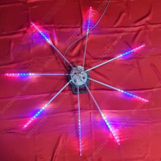 BỘ ĐÈN LED SAO BĂNG CHÙM 8 CÂY ĐỦ MÀU VÀ ĐƠN MÀU