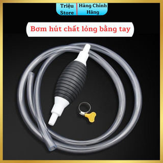 Ống bơm hút chất lỏng bằng tay, dụng cụ hút xăng dầu, nước, rượu đa năng, hút nước bể cá dài 1m