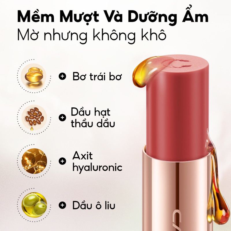 Son mini nhung lì CARSLAN Matte Kissed Lipstick 1g