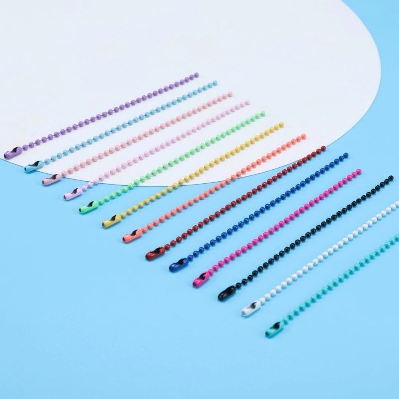 Set 10 Móc Khóa Dây Bi Đầy Màu Sắc