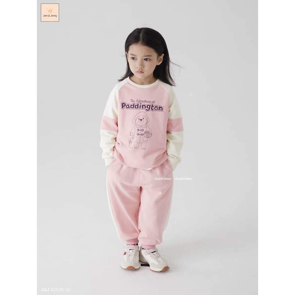 BD23145 Bộ nỉ da cá J&J BT BG Paddington gấu