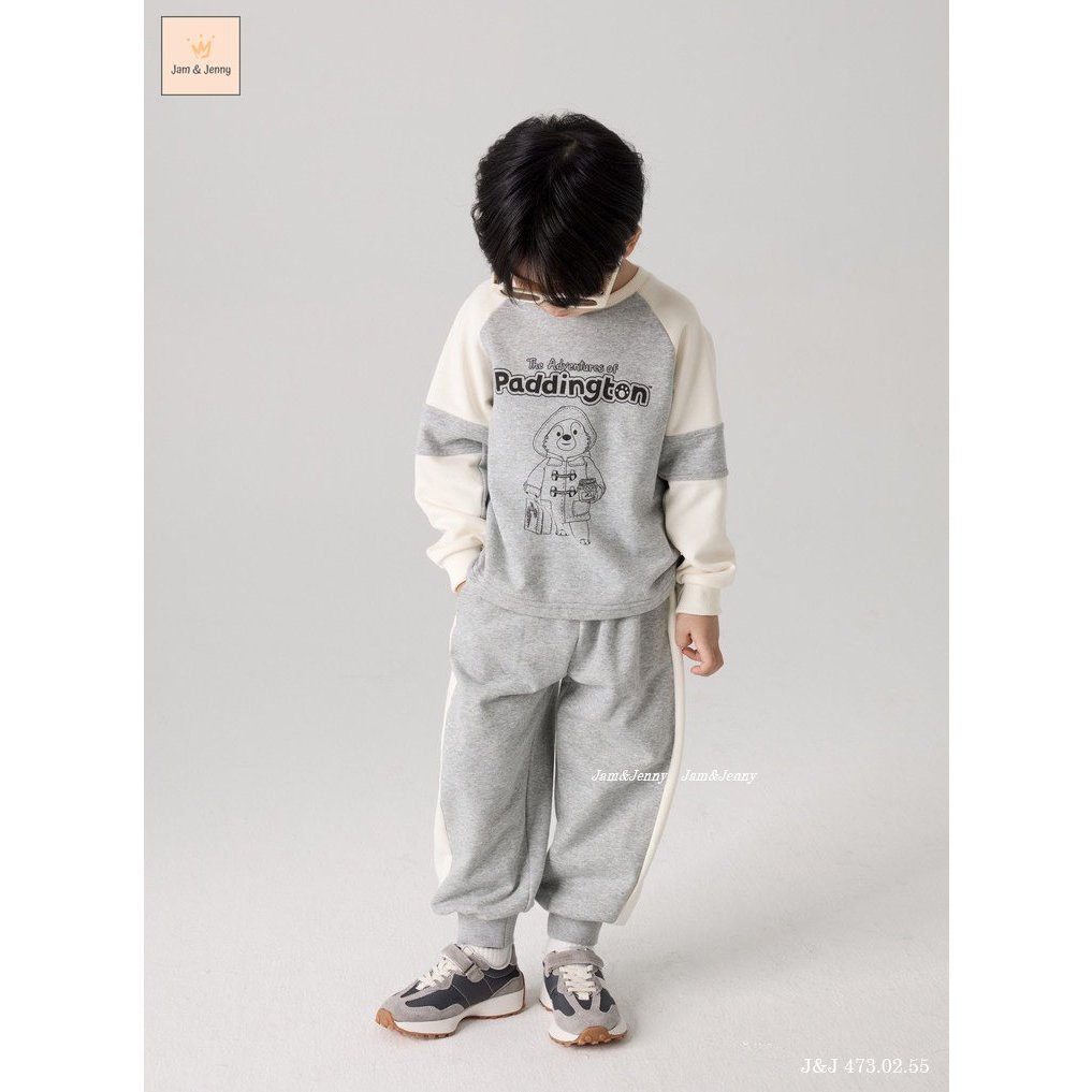 BD23145 Bộ nỉ da cá J&J BT BG Paddington gấu