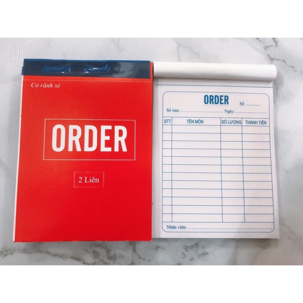 Order 2 liên cacbon 100 trang (loại dày) A6 A7