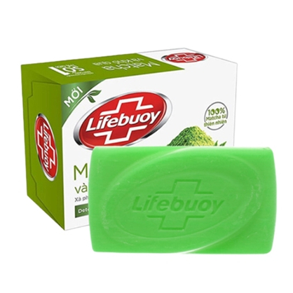 Xà bông Lifebouy Matcha và Khổ Qua cục 90g - Xà phòng tắm giảm mụn lưng chiết xuất từ thiên nhiên