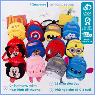 Balo cho bé mầm non đi học đi chơi, balo trẻ em đi mẫu giáo, balo hoạt hình ngộ nghĩnh dưới 3 tuổi