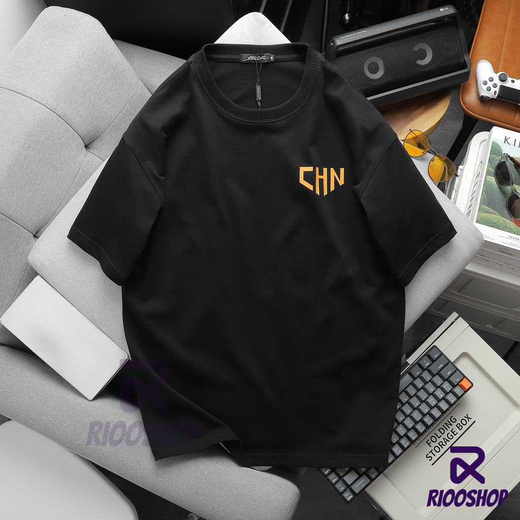 Áo thun nam nữ tay lỡ, áo phông nam form rộng oversize màu trắng, đen đẹp RIOOSHOP RTO001