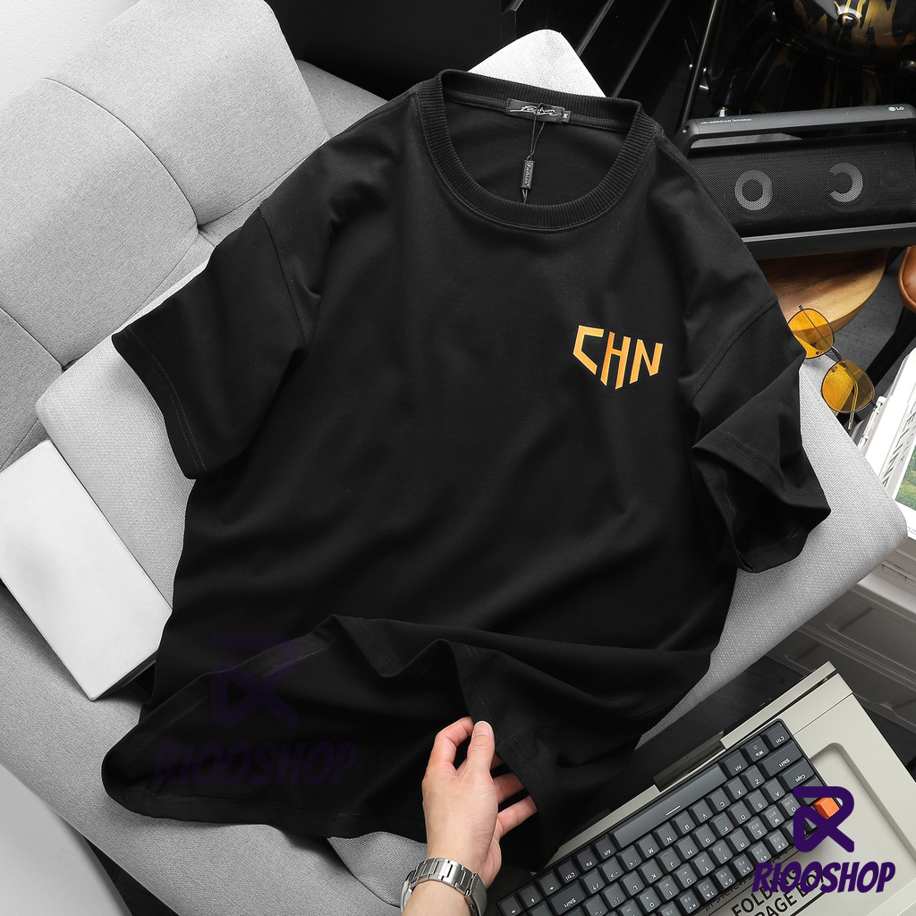 Áo thun nam nữ tay lỡ, áo phông nam form rộng oversize màu trắng, đen đẹp RIOOSHOP RTO001