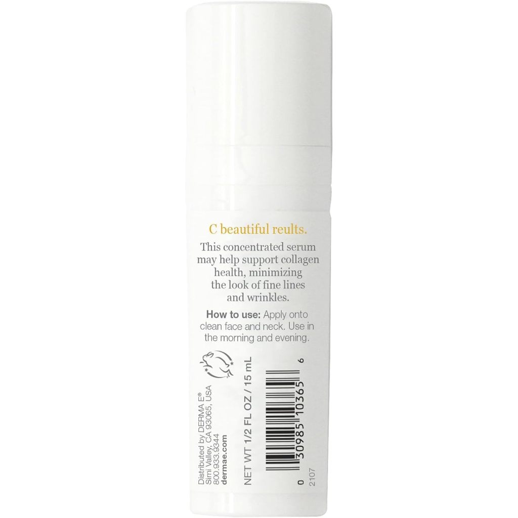 Tinh chất dưỡng ẩm và làm sáng da Serum Vitamin C Serum with Hyaluronic Acid ''DERMA-E'' 60ml