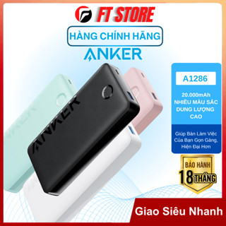 [GIAO HỎA TỐC] Sạc dự phòng ANKER A1286 325 15W (PowerCore 20K II), 20000mAh 2 cổng USB-A và USB-C nhiều màu sắc