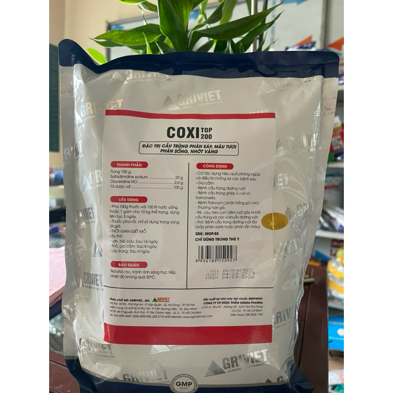 100gr Anticox S - Cầu trùng máu tươi, phân sáp, đầu đen, ký sinh trùng máu trên gia cầm