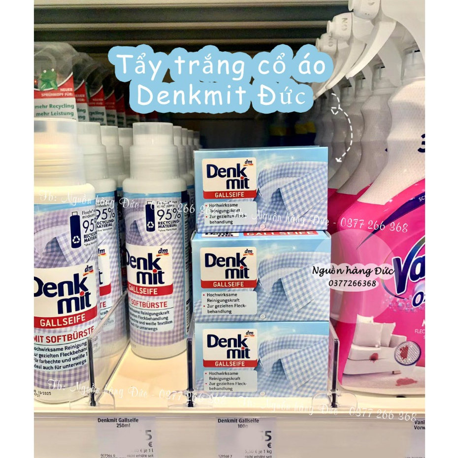 Bánh xà phòng tẩy sạch cổ áo, tay áo DENKMIT ĐỨC - 100g
