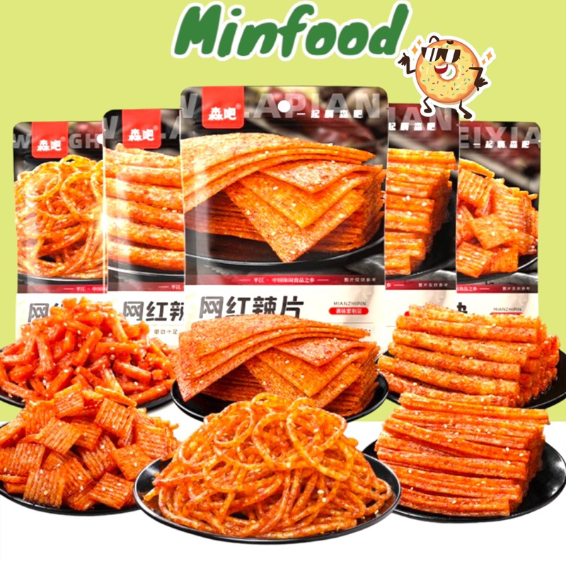 Que Cay tẩm vị TRÙNG KHÁNH HÃNG SENPA ăn liền nhiều loại 65g - sợi cay, miếng cay, thanh cay - Đồ ăn vặt nội địa Trung