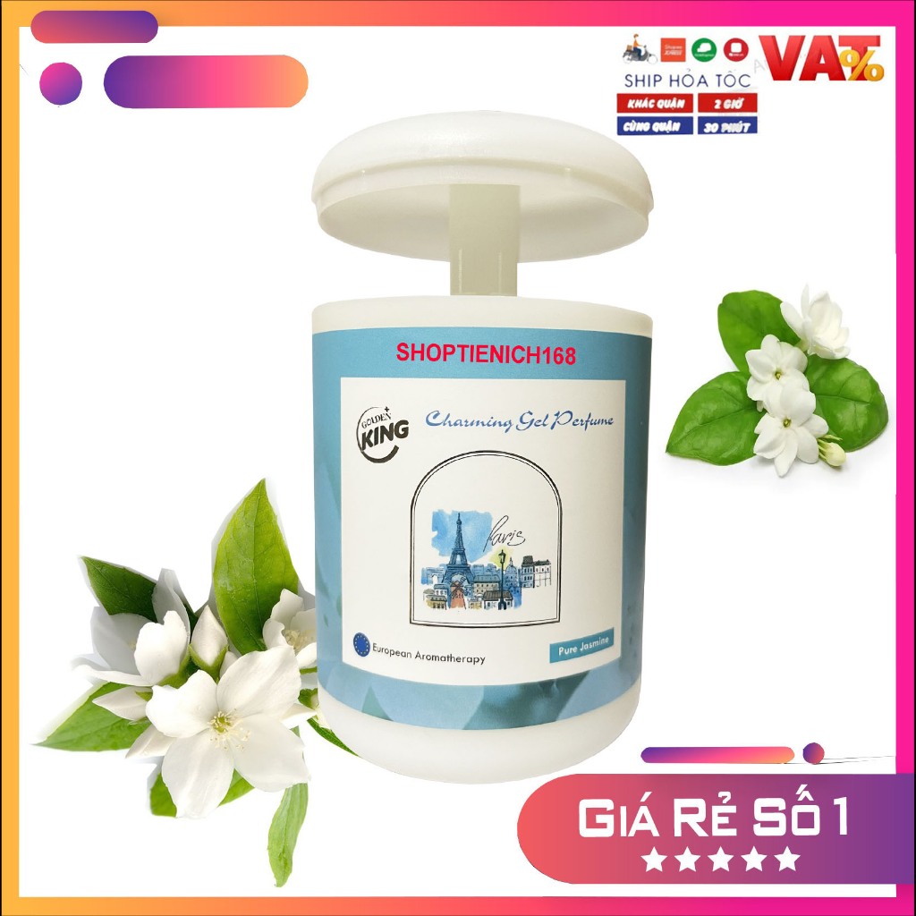 Sáp thơm phòng khử mùi GoldenKing Charming Perfume Hương Trầm Hương 240g