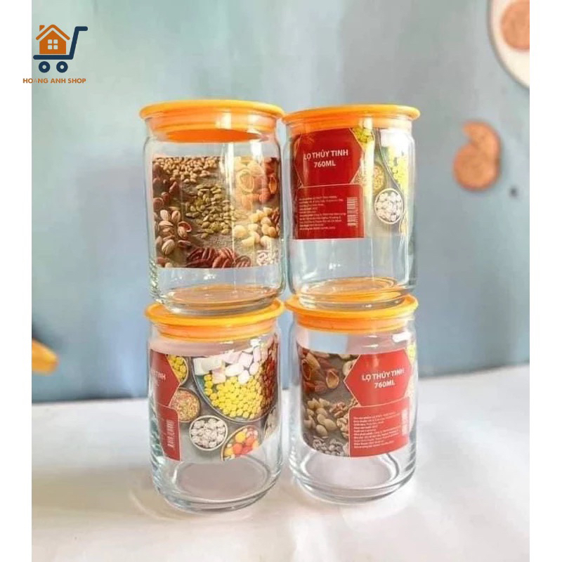 Hũ Lọ thủy tinh Indonesia 760ml Hkm Giá Rẻ
