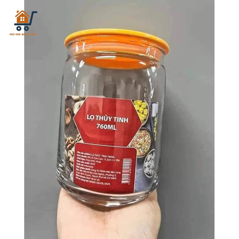 Hũ Lọ thủy tinh Indonesia 760ml Hkm Giá Rẻ