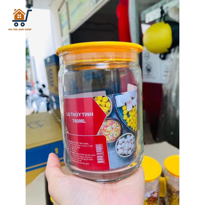 Hũ Lọ thủy tinh Indonesia 760ml Hkm Giá Rẻ