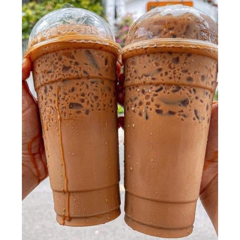 Hộp gồm 2 gói: 1 gói nước cốt cà phê đen đá + 1 gói nước cốt cà phê sữa đá.