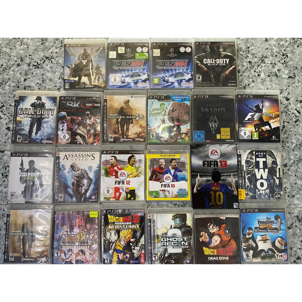 List Đĩa Game PS3  - Chính Hãng Sony - Hoạt động tốt.