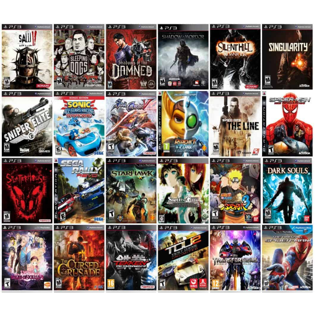 List Đĩa Game PS3  - Chính Hãng Sony - Hoạt động tốt.