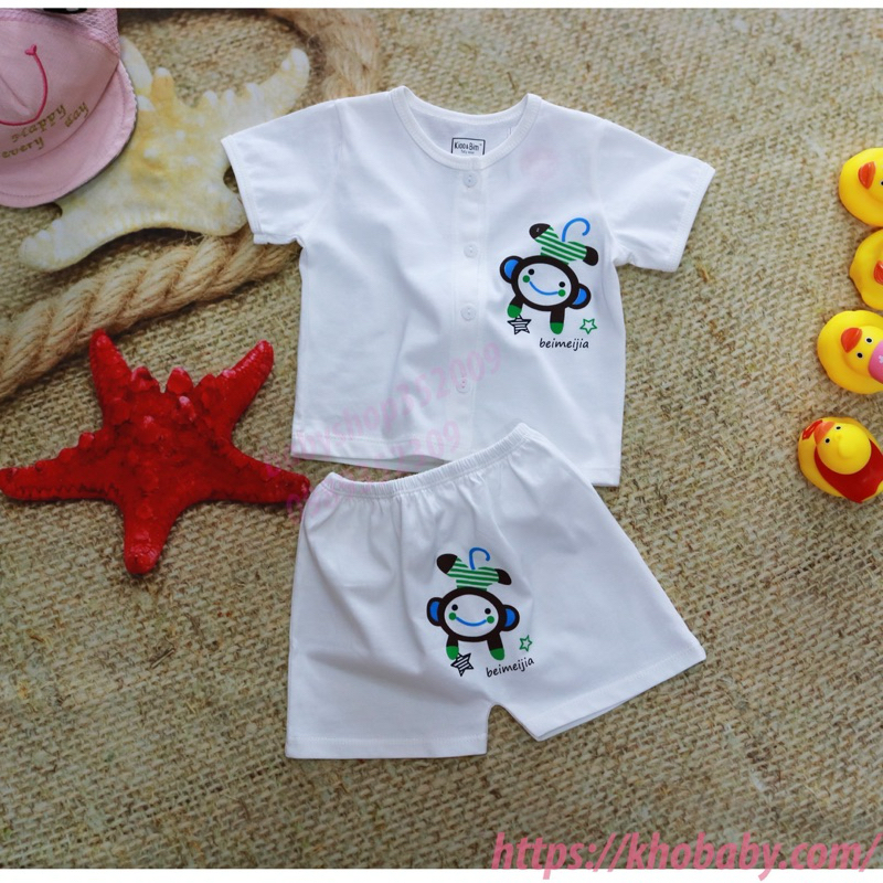 Combo 5 bộ quần áo sơ sinh tay ngắn từ 3-15kg 👶🏻👶🏻👶🏻