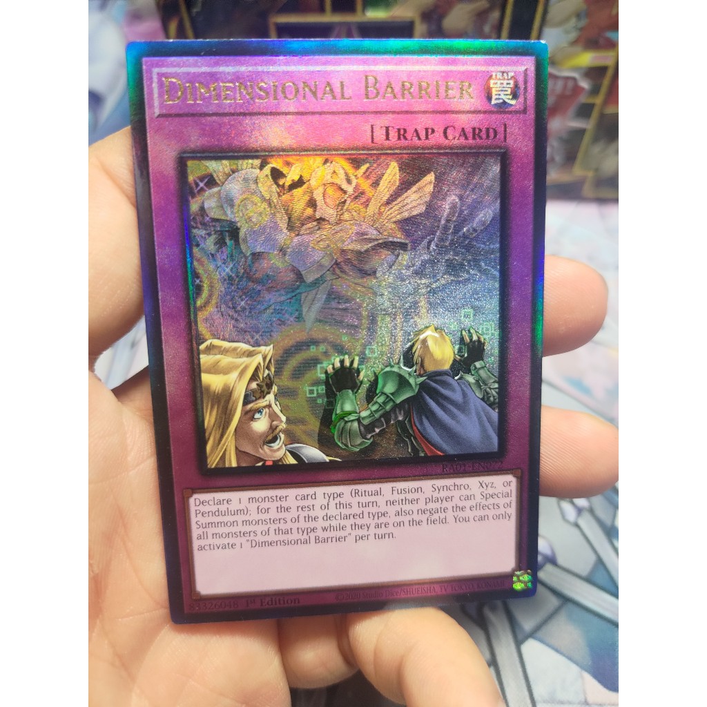 Thẻ bài Dimensional Barrier - RA01-EN072 - 25th Collector, Ultimate