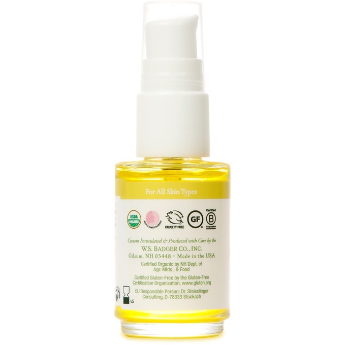 Dầu Dưỡng Hữu Cơ Chăm Sóc Da Mặt Nhờn Mụn, Hỗn Hợp Nhập Khẩu Mỹ BADGER  USDA Organic Argan Face Oil Serum 29.5ML