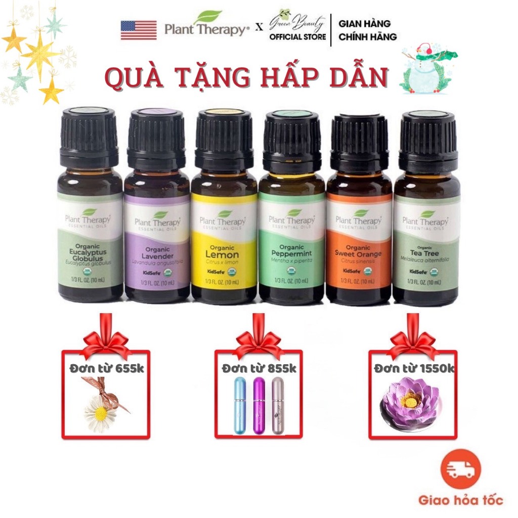 Tinh dầu Hoa Oải Hương  Hữu Cơ Nguyên Chất Nhập Khẩu Mỹ Plant Therapy - USDA Organic Kid Safe Essential Oil