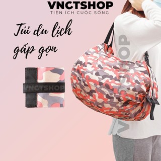 Túi du lịch gấp gọn nữ vnctshop, túi xách du lịch đựng đồ quần áo đi chơi đa năng chống nước cỡ lớn