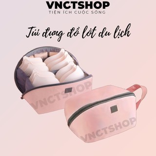Túi đựng đồ lót du lịch vnctshop, túi đựng áo ngực quần lót đi du lịch nhiều ngăn gọn gàng đa năng