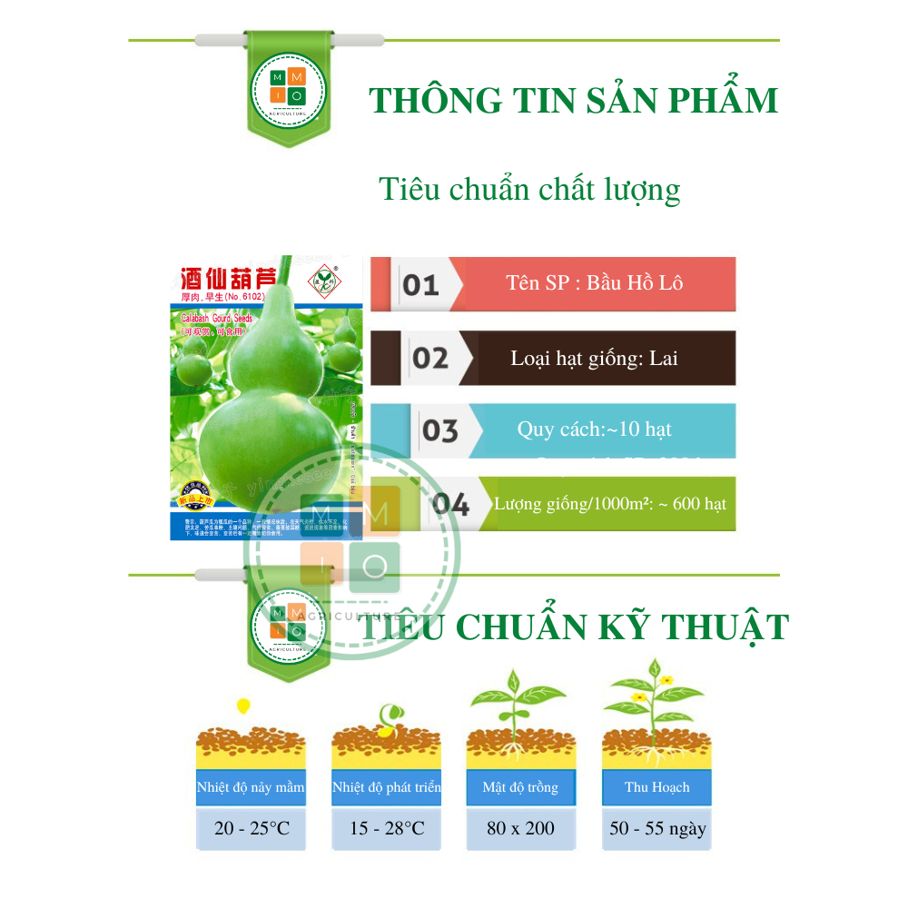 Hạt giống bầu hồ lô siêu quả