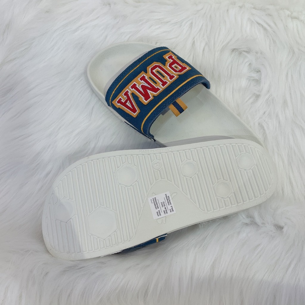 Chính Hãng - Dép P.u.m.a Suede - P.Uni -  White - Code: 382078 01