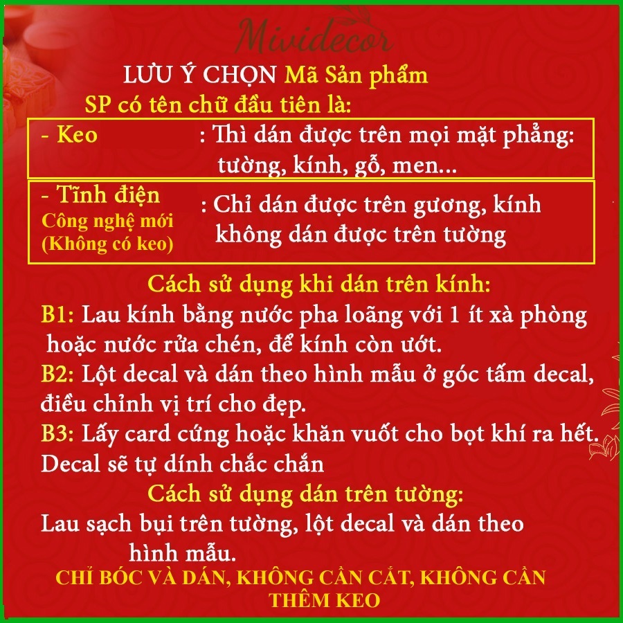 Decal trang trí Noel, Decal Noel dây treo trang trí Noel Link số 2 gồm 50 mẫu