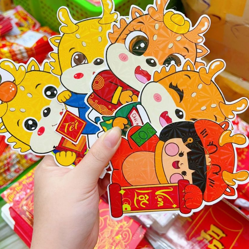 Combo 10 bao lì xì chibi 3D