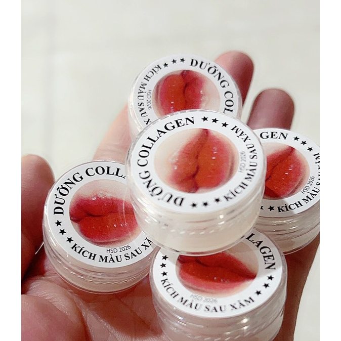 Dưỡng kích màu môi  Son dưỡng đỏ tươi từ gấc triết xuất từ thiên nhiên sau xăm-5g