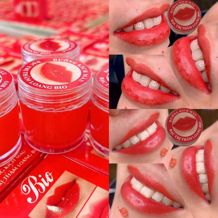 Dưỡng kích màu môi  Son dưỡng đỏ tươi từ gấc triết xuất từ thiên nhiên sau xăm-5g