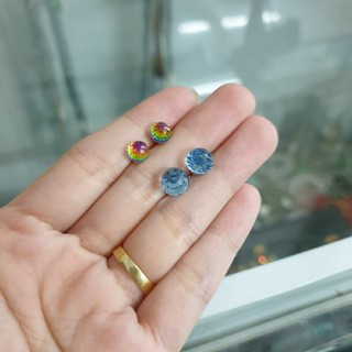 Bông tai bạc pha lê Áo lấp lánh