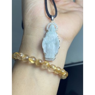 Mặt Mẹ Maria ngọc bọc bạc