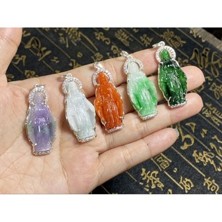 Mặt Mẹ Maria ngọc bọc bạc