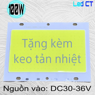 Chip led 100w cob trắng, vàng dc30-36v