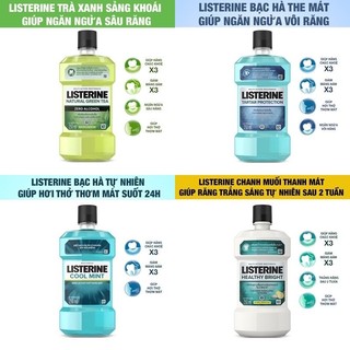 Nước súc miệng Listerine 250ml/ 750ml