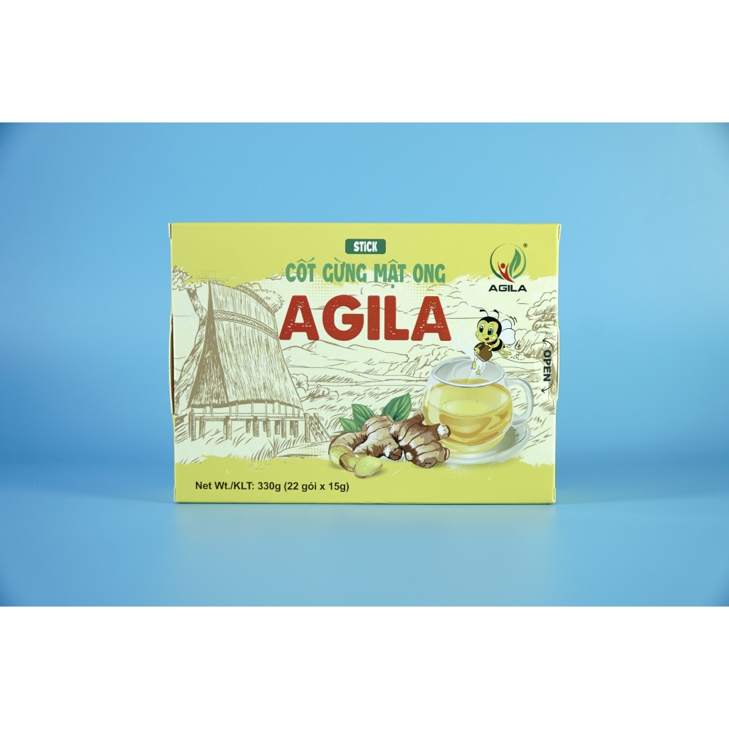 Hộp nước tinh chất cốt gừng mật ong Agila tốt cho sức khỏe - Hộp 10 & 22 gói