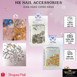 Đá khối pha lê chân bằng 100 viên hk nail accessories