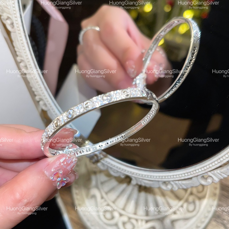 Vòng tay cartie full đá Bạc s925 - HuongGiangSilver