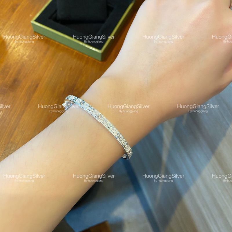 Vòng tay cartie full đá Bạc s925 - HuongGiangSilver
