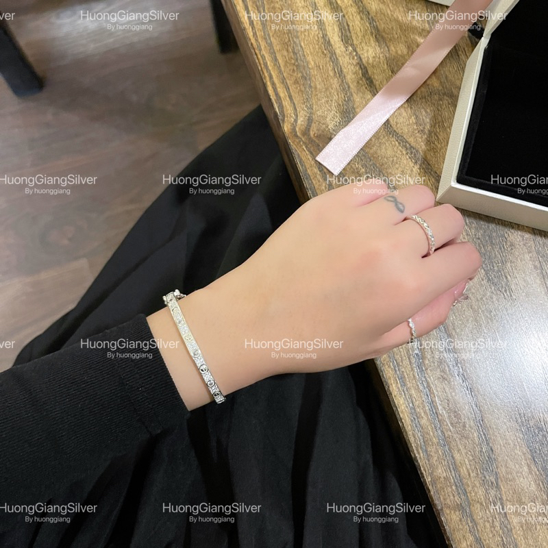 Vòng tay cartie full đá Bạc s925 - HuongGiangSilver