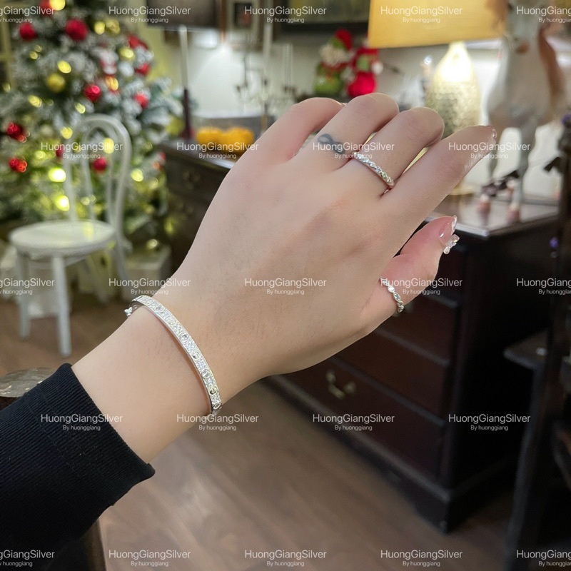 Vòng tay cartie full đá Bạc s925 - HuongGiangSilver