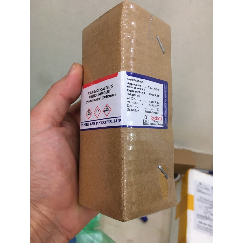 Thuốc thử Folin Ciocalteu phenol reagent, chai 100ml; Oxford Ấn Độ