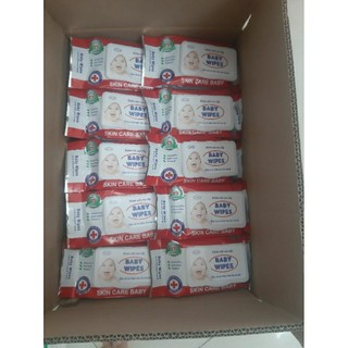 (combo 10 gói) khăn ướt Baby Wipes 80g